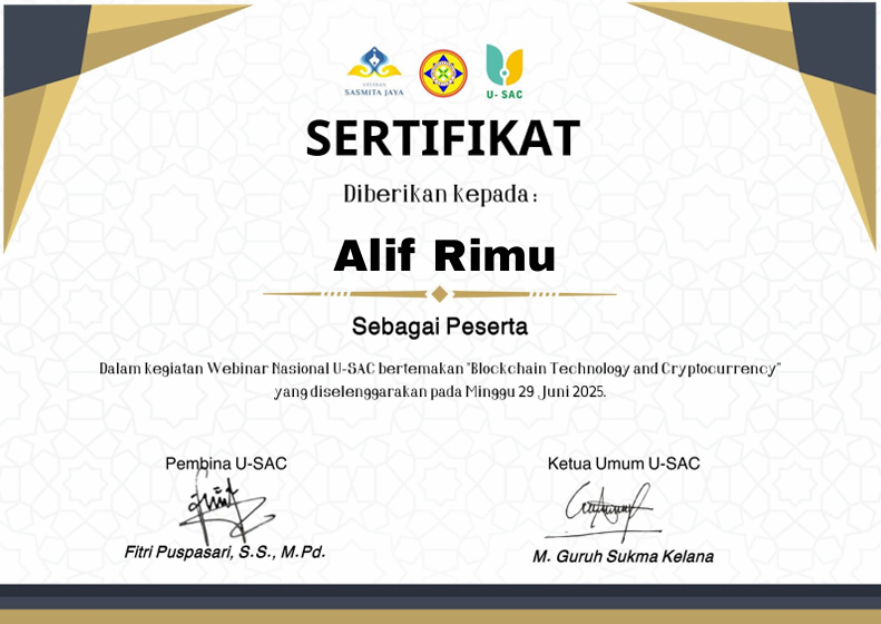Certificate 1